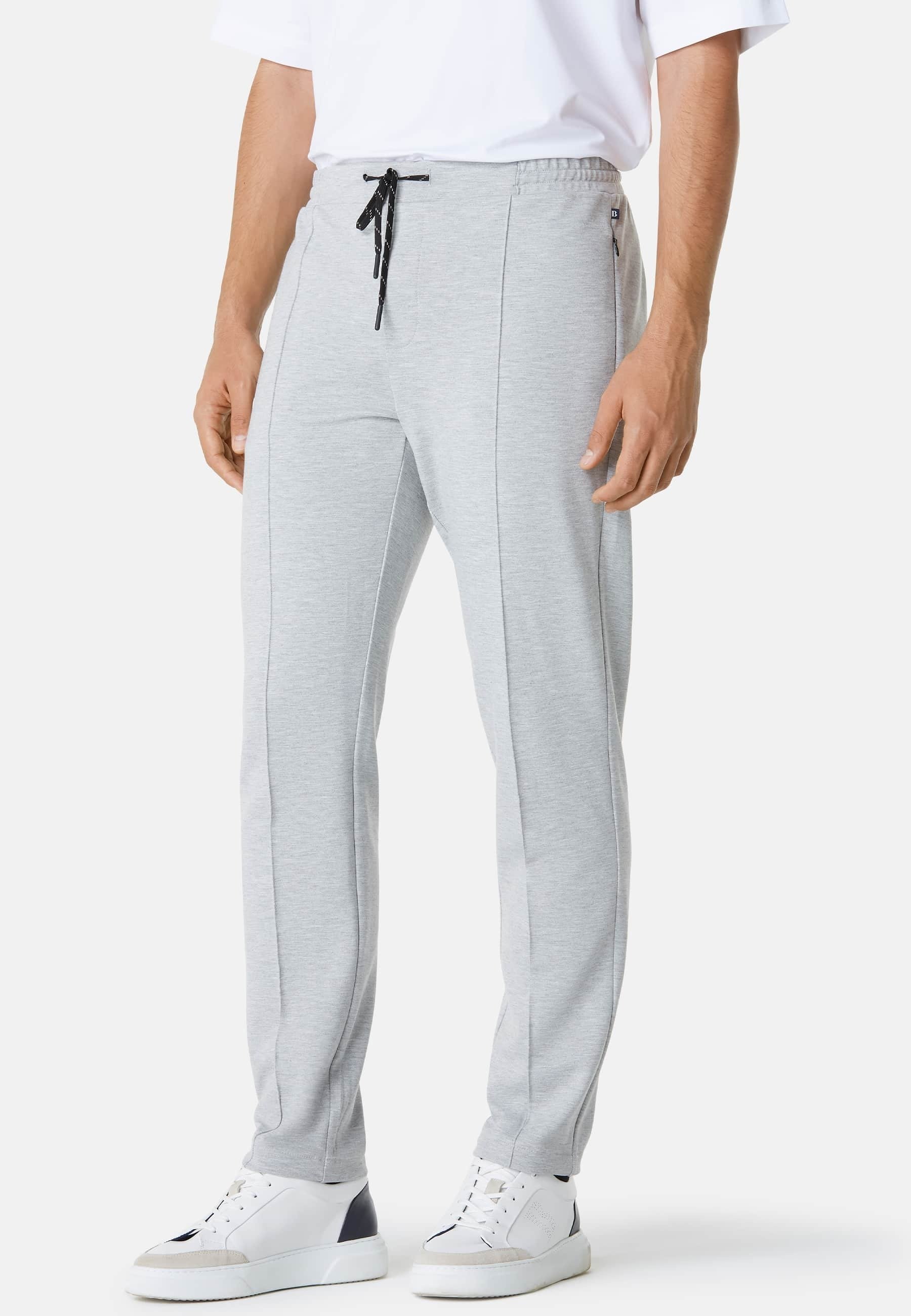 Boggi Milano B TECH STRETCH INTERLOCK TECHNICAL - Pantaloni sportivi -  grey/grigio - Zalando.it