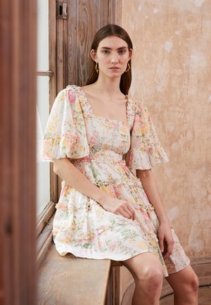 SUNRISE BLOOM MINI DRESS - Day dress - moonshine
