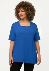 Ulla Popken CARREE-AUSSCHNITT - Jednoduché tričko - blue