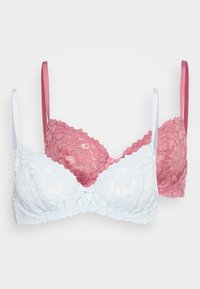 Não selecionado, blue/pink