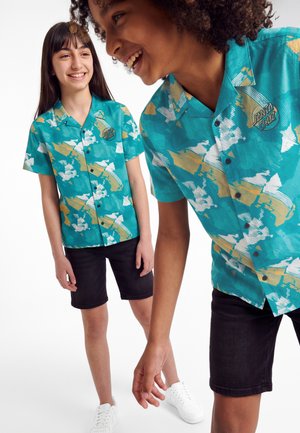 Santa Cruz, YOUTH STAMPED OPUS UNISEX - Overhemd - teal/woodcut