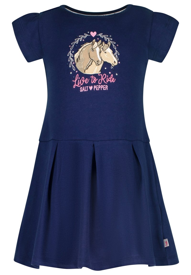 Kinder Freizeitkleider | Salt and Pepper HORSE Jerseykleid navy/dunkelblau - PJ66071 Kinder Freizeitkleider | Salt and Pepper HORSE Jerseykleid navy/dunkelblau - PJ66071