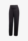 RIBBED HIGH-WAIST 7/8 PANTS (MATERNITY) - Calças - black