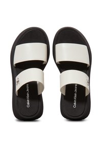 Calvin Klein Jeans PLATFORM - Ciabattine - silver birch black