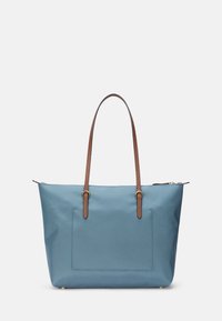Lauren Ralph Lauren NYLON MEDIUM KEATON TOTE BAG - Maisiņveida soma - blue dusk/tan