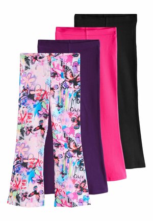 Next, REGULAR FIT - FLARED LEGGINGS 4 PACK - Leggings - Hosen - pink purple graffiti