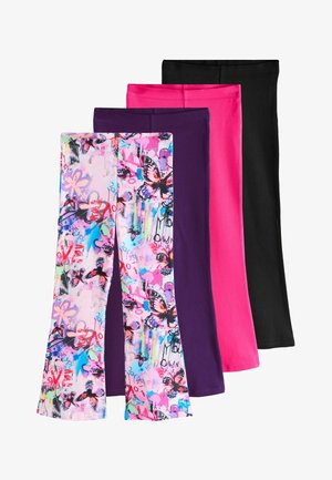 Next, REGULAR FIT - FLARED LEGGINGS 4 PACK - Legging (type pantalon) - pink purple graffiti