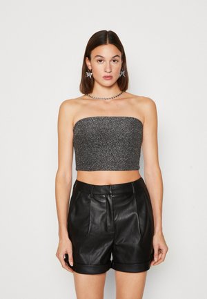 WAL G. PARTY ROYAL GLITTER BANDEAU - Top - silver