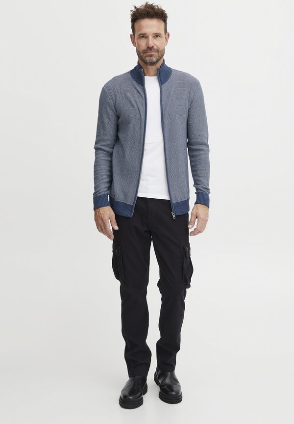 FQLEWIS - Cardigan - dark denim4