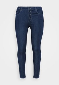 CARSTORM BUTTON PUSH UP - Uske traperice - dark blue denim