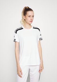 adidas Performance SQUADRA 21 - Sport T-Shirt - white/black