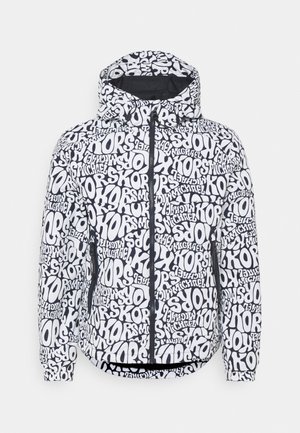 PRINTED - Veste coupe-vent - dark blue/white