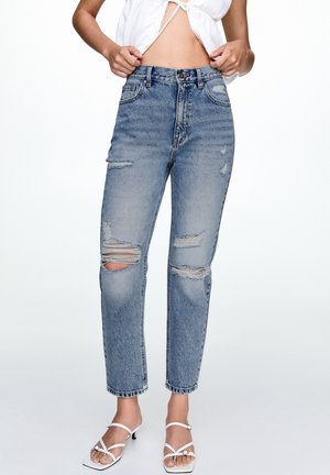 Vaqueros rectos - stone blue denim