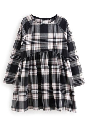 STANDARD - Robe en jersey - black white neutral check