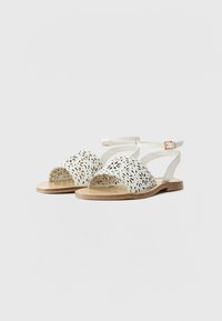 TWINSET SANDALO MOTIVO TRAFORO - Sandals - white