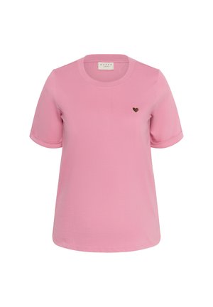 Kaffe Curve, KCART - T-Shirt print - wild rose   carafe heart