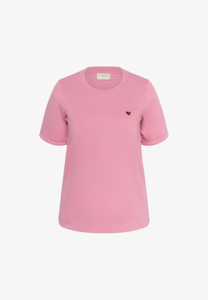 Kaffe Curve, KCART - T-Shirt print - wild rose carafe heart