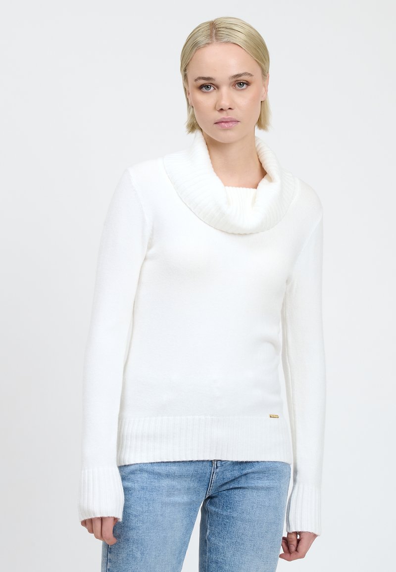 INFLUENCER COWL-NECK - Trui - milk