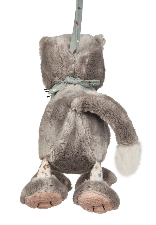HÄNGER KATZE – Baby-Spielzeug – graufarbig
