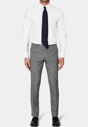 DENZ  - Anzughose - grey melange