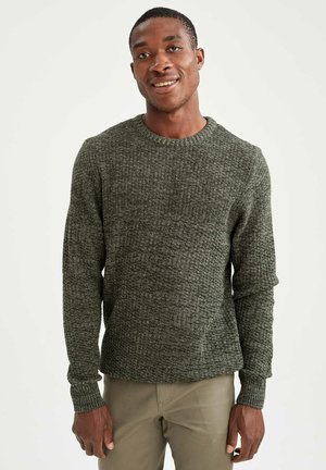 REGULAR FIT - Strickpullover - khaki