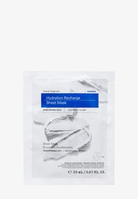 Maseczka w płachcie Korres Hydration Recharge z kwasem hialuronowym, greckim jogurtem, nawilżająca i wypychająca, 20ml jednorazowe opakowanie biodegradowalne.