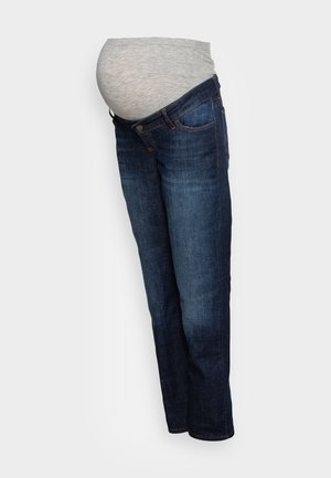 MAMALICIOUS Relaxed fit jeans - dark blue denim