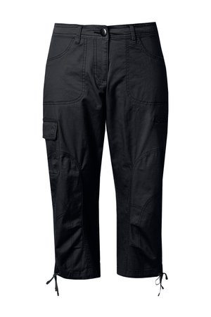 Ulla Popken, COMFORTABELE BAND - Cargohose - black
