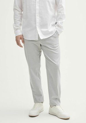 REGULAR STRUCTURED  - Broek - grey white mini houndstooth