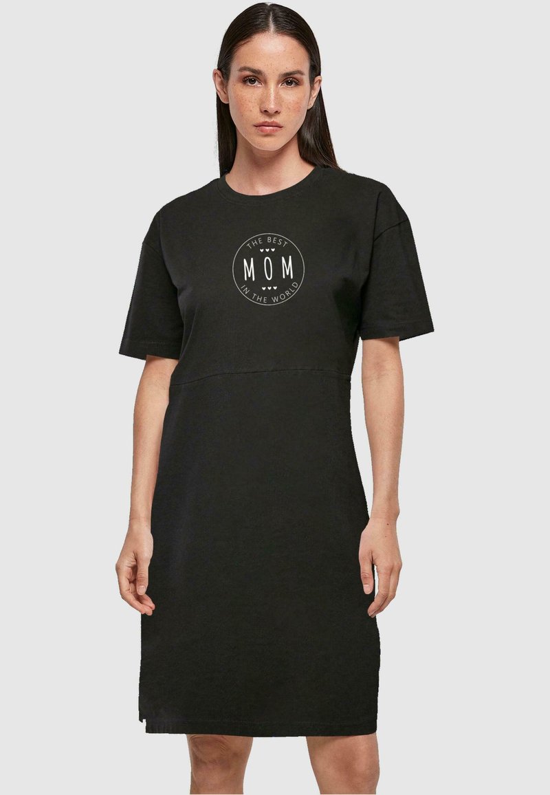 Merchcode MOTHERS DAY THE BEST MOM Robe en jersey black/noir