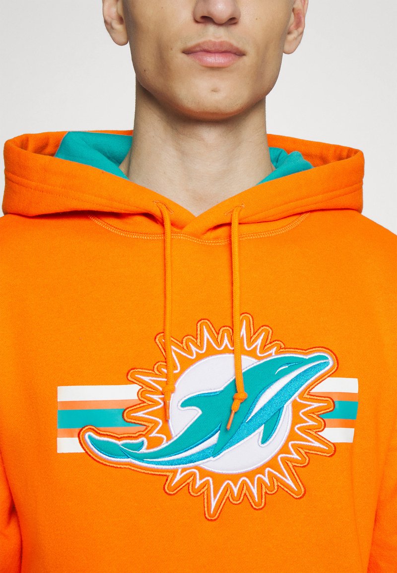 New Era NFL MIAMI DOLPHINS HOODIE - Club wear - orange - Zalando.de