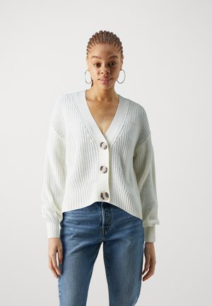Urban Classics Damen Strickjacke Ladies Cropped Feather Cardigan whitesand XL