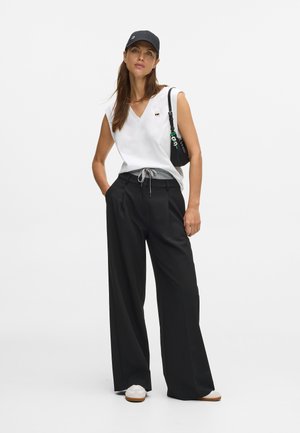 IKON DOUBLE WAISTBAND - Παντελόνι - black/grey melange