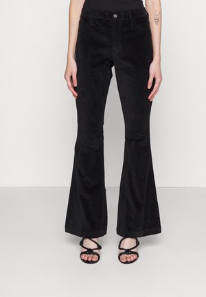 Hollister Co. FLARES - Trousers - black