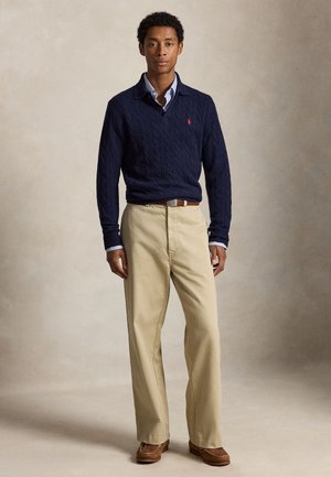 Polo Ralph Lauren, CABLE-KNIT WOOL-CASHMERE  - Πουλόβερ - hunter navy
