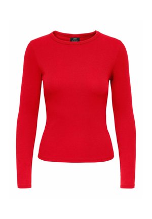 JDY, TOP JDYLUCKY TOP - T-shirt à manches longues - racing red