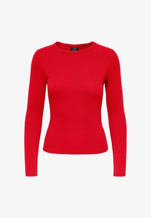 JDY, TOP JDYLUCKY TOP - T-shirt à manches longues - racing red