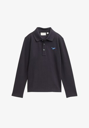 LANGARM MIT STICKEREI - Bluză polo - coal grey