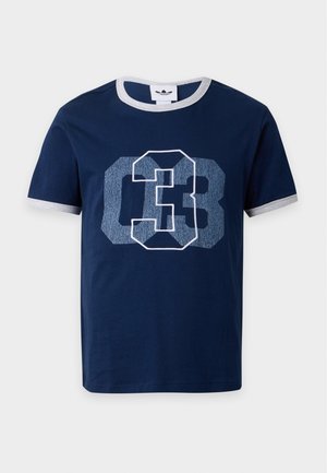 adidas Originals, ORIGINALS TREFOIL RINGER TEE UNISEX - Μπλουζάκι με στάμπα - night indigo