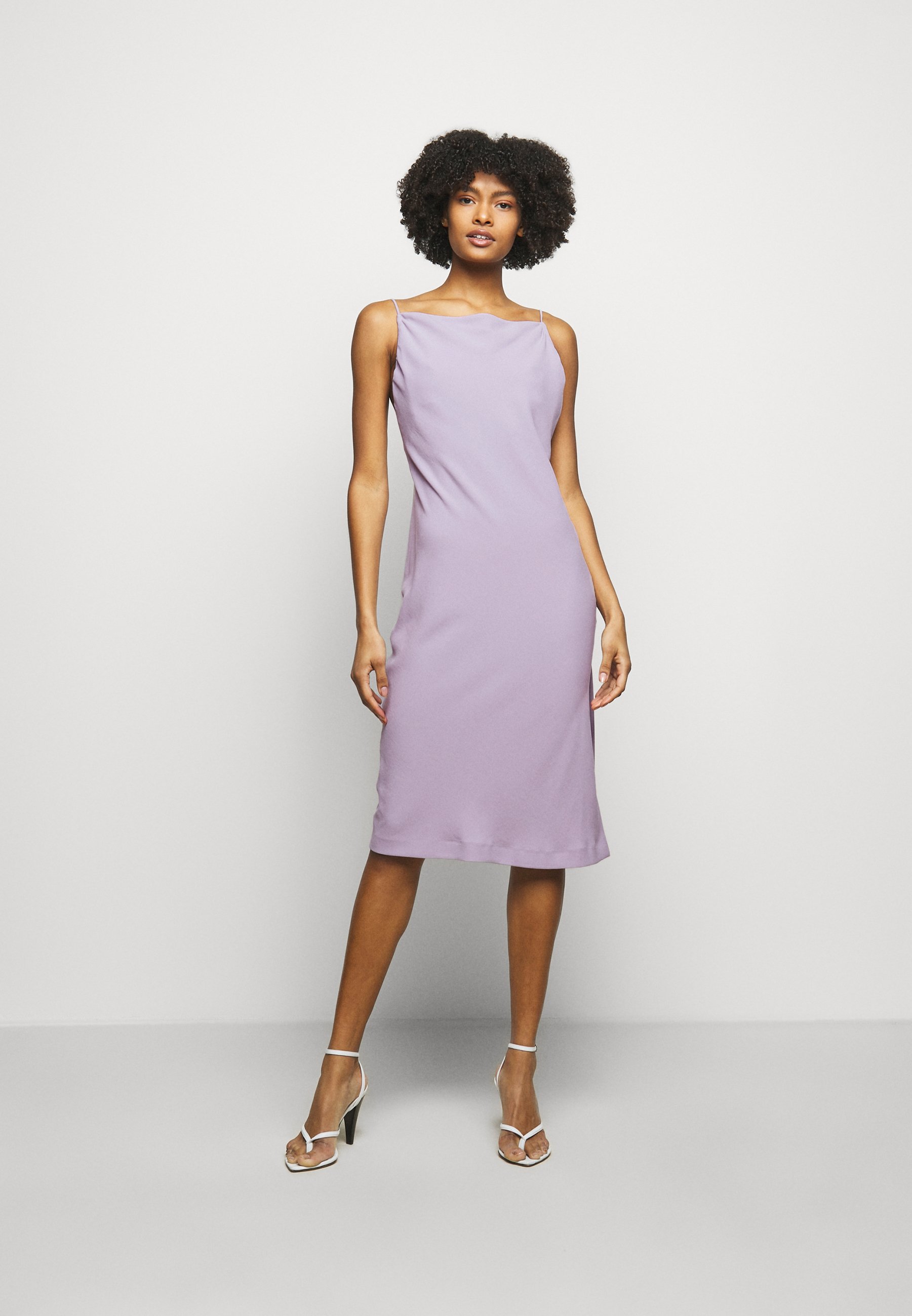 lilac shift dress