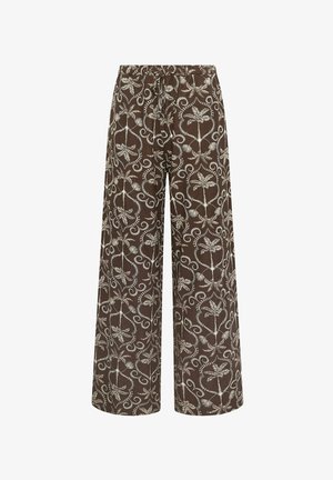 Long Tall Sally, TALL WIDE LEG TROUSERS - Broek - chocolate