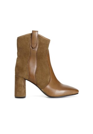 Stivaletti texani / biker - brown leather