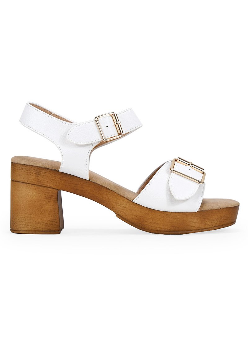 Botas Altas De Mujer Con Tacón Cuadrado De 6,5 Cm Y Plataforma De 2 Cm - Piel Vegana, Hebilla Decorativa Y Cremallera Interior