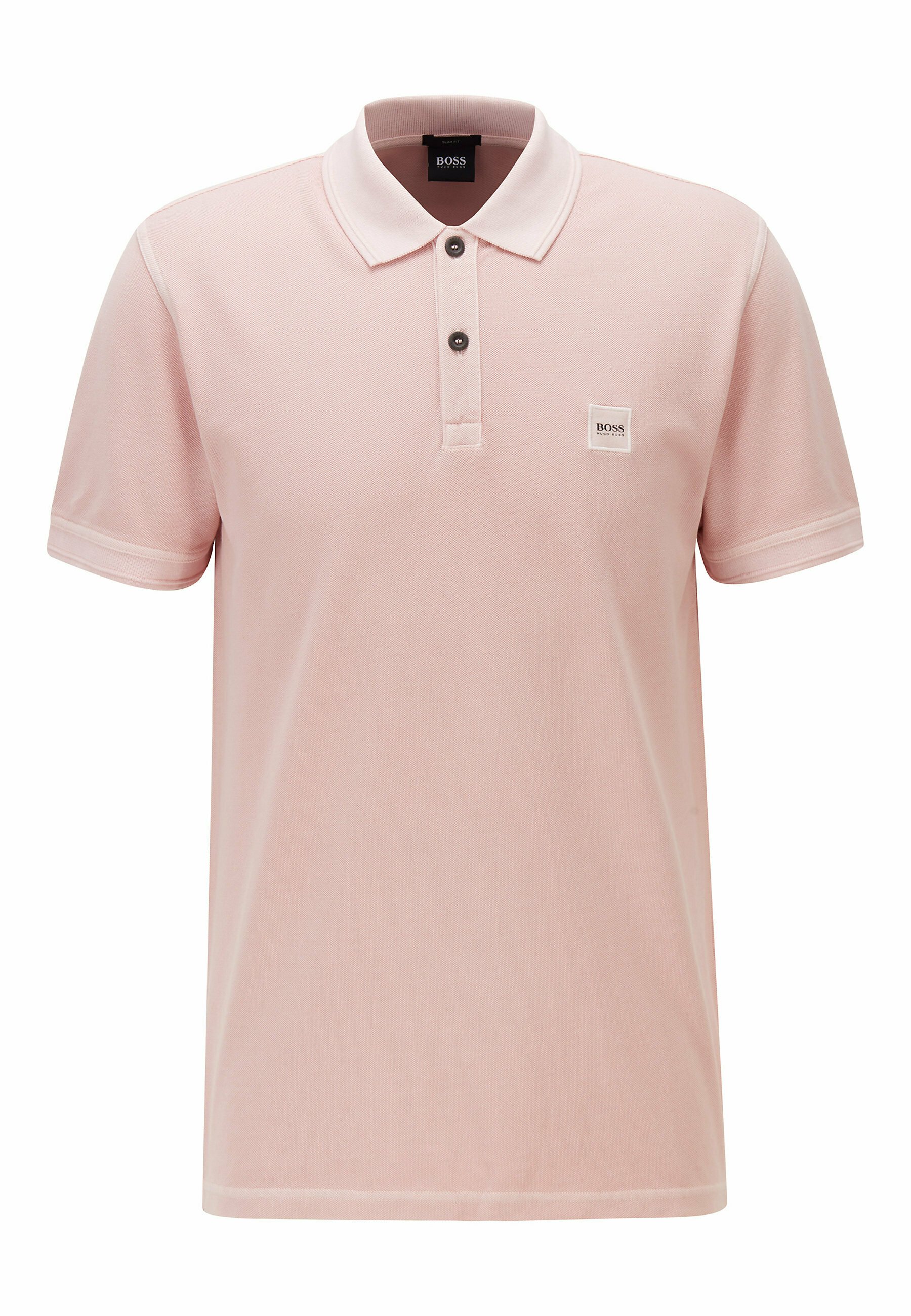 light pink polo