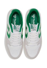 Hummel ST POWER PLAY PL - Clay court tennis shoes - white green
