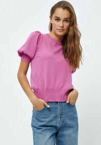 Minus MILIVA KNIT TEE - Základné tričko - super pink