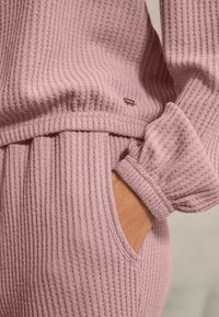 Next COSY WAFFLE LONG SLEEVE - SET - Komplet pidžame - pink