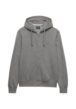 Superdry & Co, SUPERDRY ESSENTIAL SD CO LOGO ZIP HOODIE.. - Felpa con zip - dark vintage grey marl