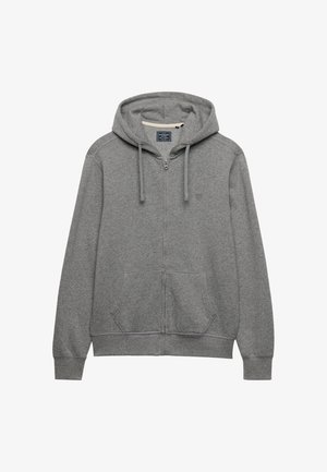 Superdry & Co, SUPERDRY ESSENTIAL SD CO LOGO ZIP HOODIE.. - Felpa con zip - dark vintage grey marl