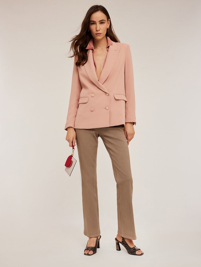 Abito Outfit Pantalone Rosa Cipria Abbigliamento Abito Rosa Cipria